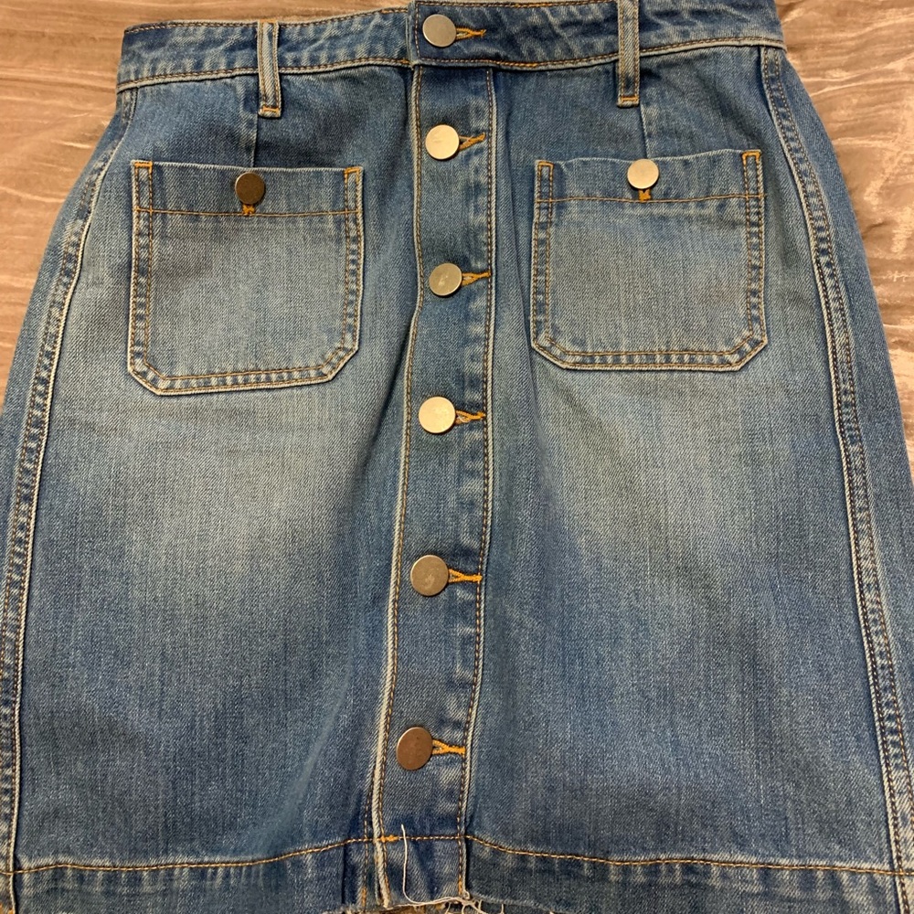 loft jean/denim skirt